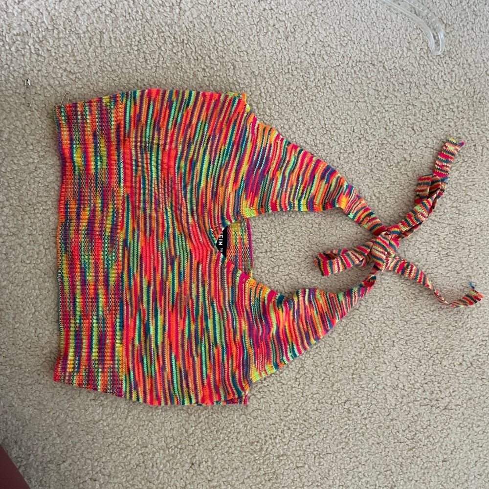 Cropped halter top from SHEIN